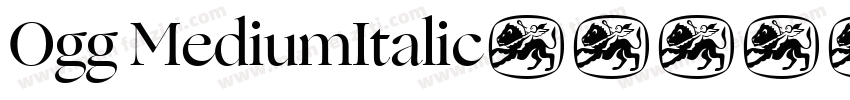 Ogg MediumItalic字体转换